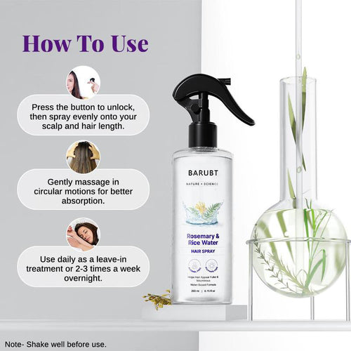 Rosemary & Rice Water Hair Spray