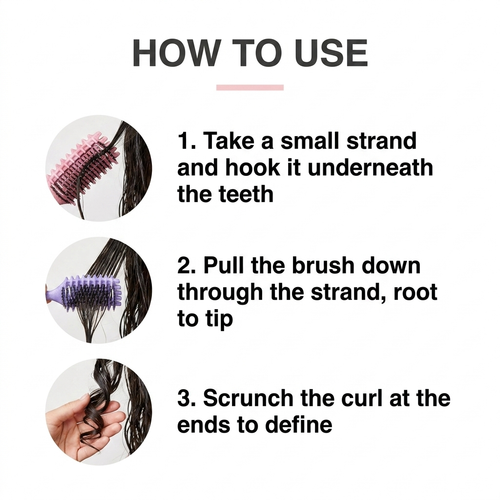 Curl Defining Brush for Detangling